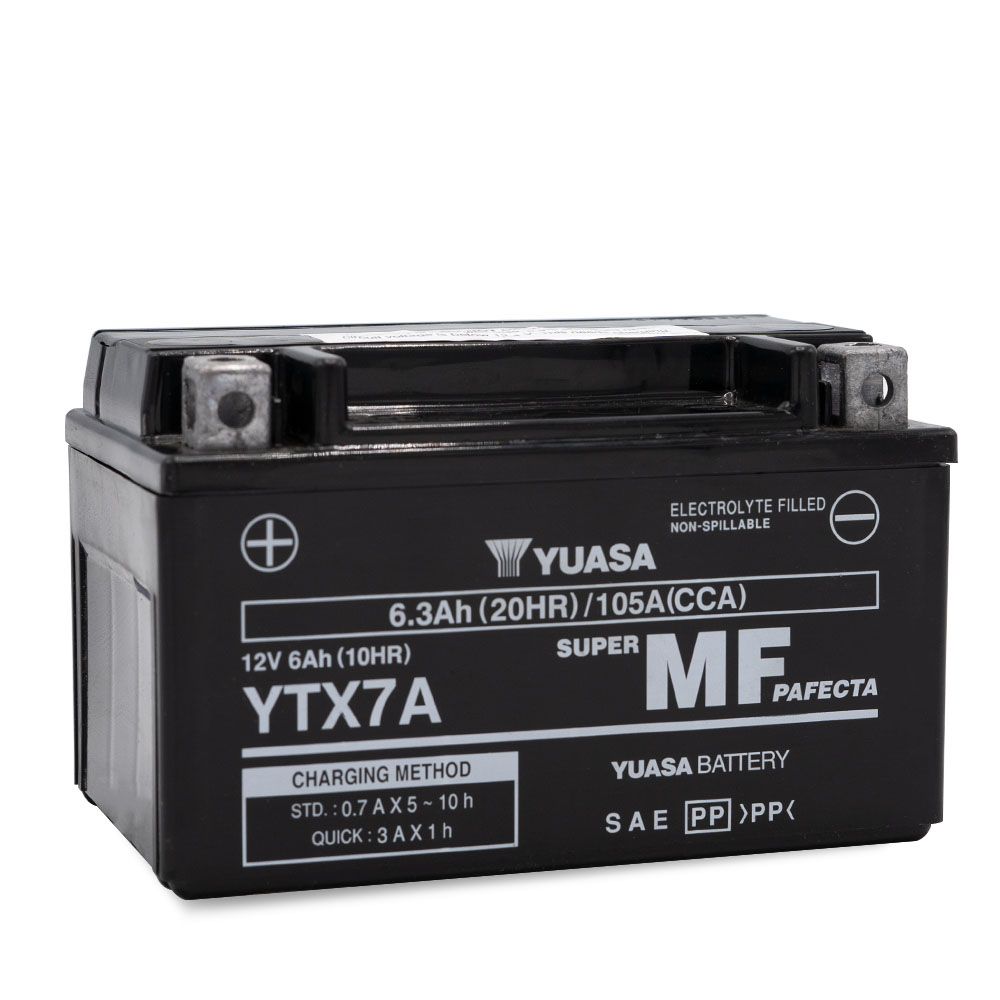 Yuasa YTX7A-BS Activated Battery For Peugeot Tweet 150 (2010-2015) & More - 12V - View #5